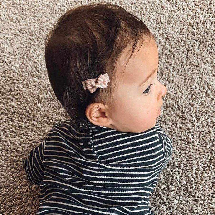 Baby Hair Clips With Bow - Sand & Sea | Your Little Miss Best