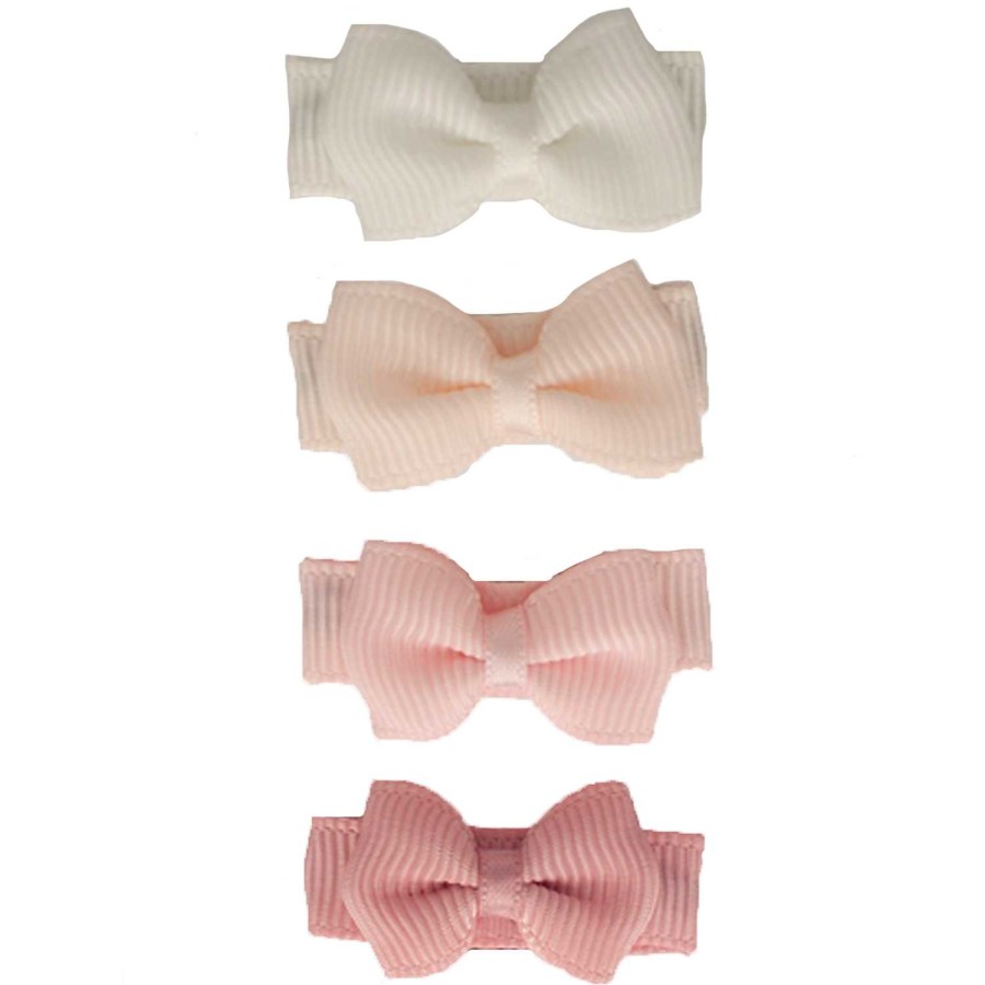 Baby Hair Clips With Bow - Pink Tones | Your Little Miss Hot